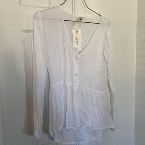 White Sheer Blouse